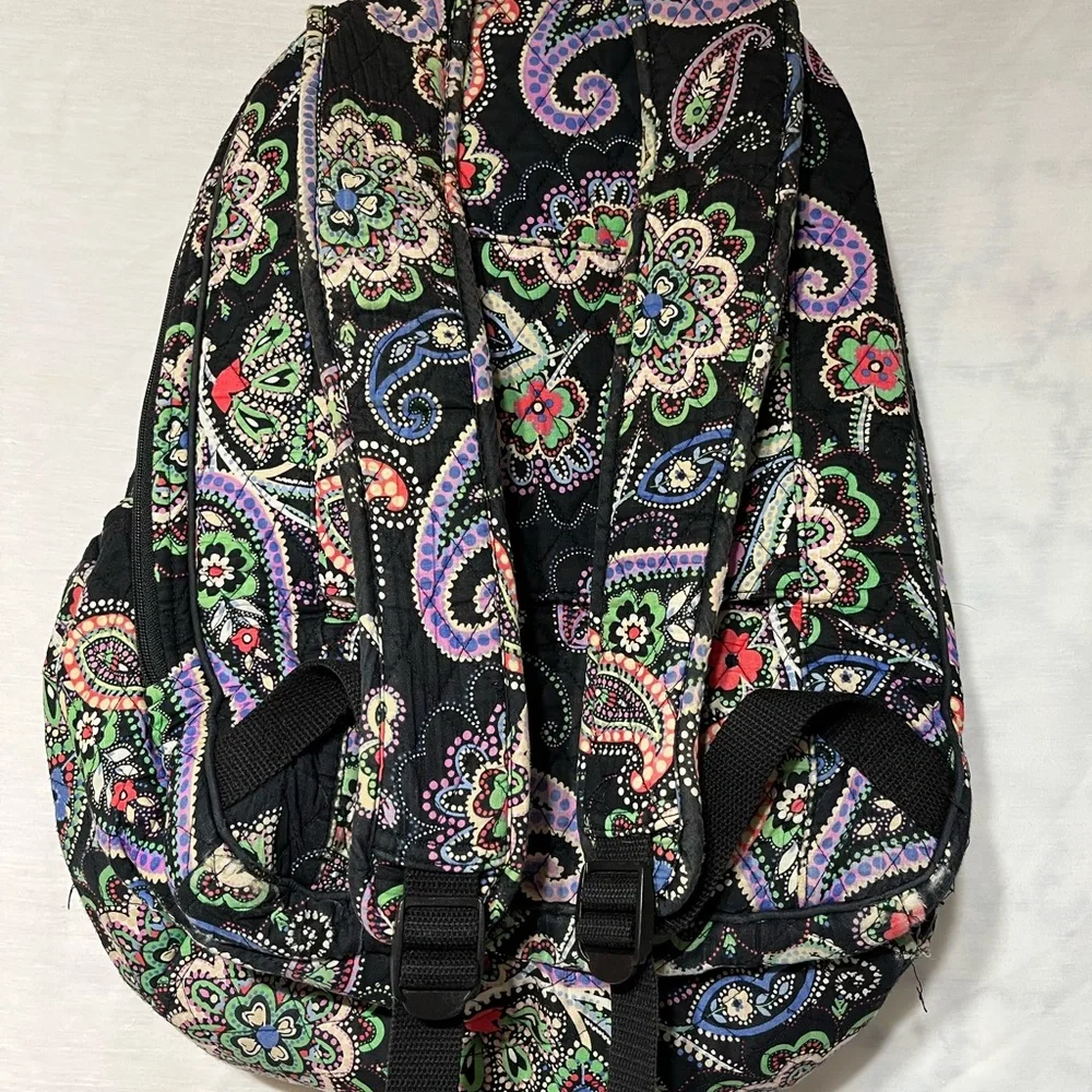 Vera Bradley Black Paisley Backpack‎